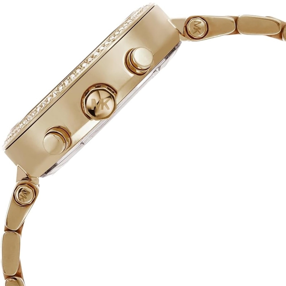 Michael Kors Parker Yellow Dial Stainless Steel Ladies Watch MK5354 - Picture 3 of 15